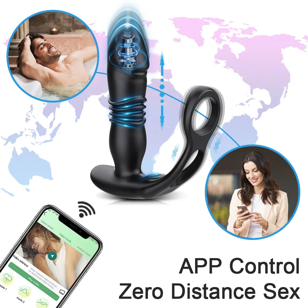 Vibrating Thrusting Prostate Massager