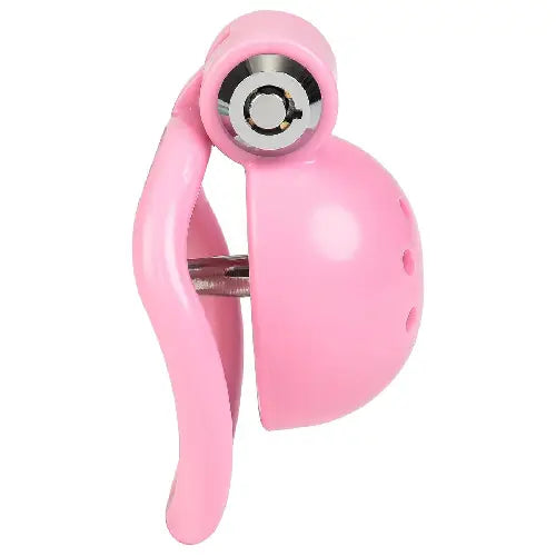 Pink Chastity cage on a white background