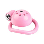Pink Chastity cage with different angle background